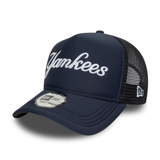 New Era Καπέλο New York Yankees MLB Script 9FORTY A-Frame Trucker Adjustable Cap